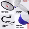 5 Core Megaphone Bullhorn Speaker 30W Bull Horn Battery Power Mini Cheer Megafono 800 Feet Range Loudspeaker w Siren Recording Ergonomic Handle for Co