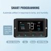 VEVOR Shutter Exhaust Fan, 14'' with Temperature Humidity Controller, EC-motor, 1513 CFM, 10-Speed Adjustable Wall Mount Attic Fan