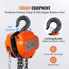 VEVOR Manual Chain Hoist, 1 Ton 2200 lbs Capacity 20 FT Come Along, G80 Galvanized Carbon Steel with Double-Pawl Brake