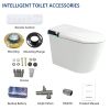 One Piece Smart Toilet With Built-in Bidet, 1.28 GPF Bidet Toilet With Heated Seat Warm Wash, Elongated Bidet Toilet With Auto Sensor Flush